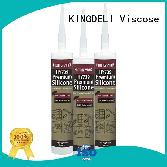 KINGDELI neutral silicone glue series for door glazing.