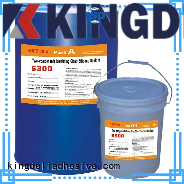 KINGDELI component black silicone sealant customized for glass insulating