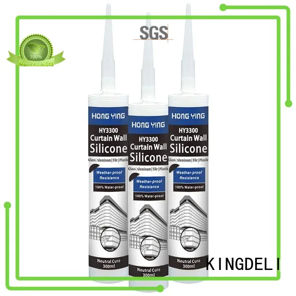 solvent-free cleaning silicone sealant supplier for adhesion KINGDELI