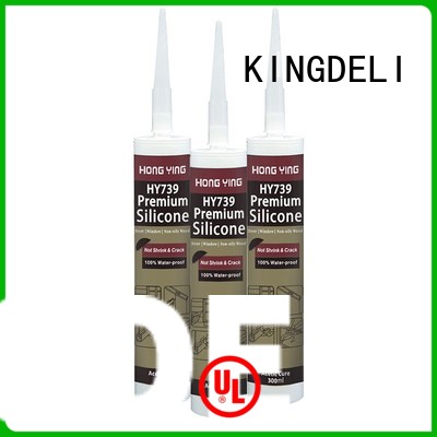 KINGDELI acetic cream silicone sealant manufacturer for door glazing.
